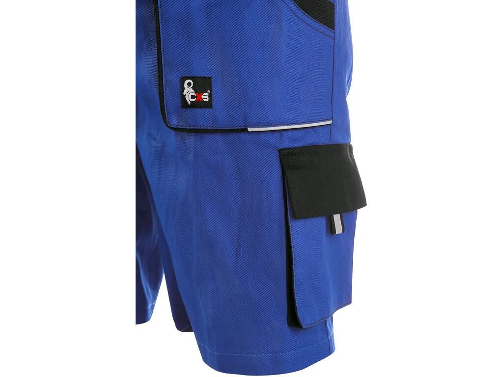 Kraťasy s náprsenkou CXS LUXY DENIS, pánské, modro-černé, vel. 64